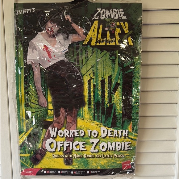 Women’s Halloween Office Zombie Costume Small - Picture 1 of 12